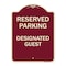 Signmission Reserved Parking Designated Guest Heavy-Gauge Aluminum Architectural Sign, 24" x 18", BU-1824-23153 A-DES-BU-1824-23153 - alternate 1